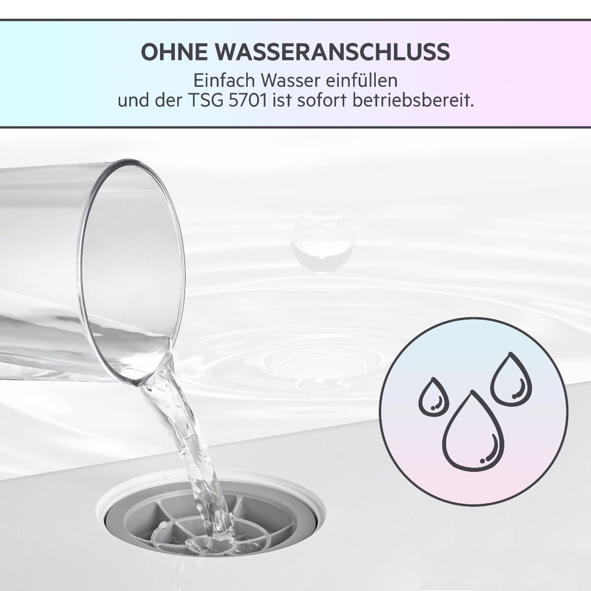 BOMANN Tischgeschirrspüler, TSG 5701, 5.0 l, 2 Maßgedecke, mit Startzeitvorwahl