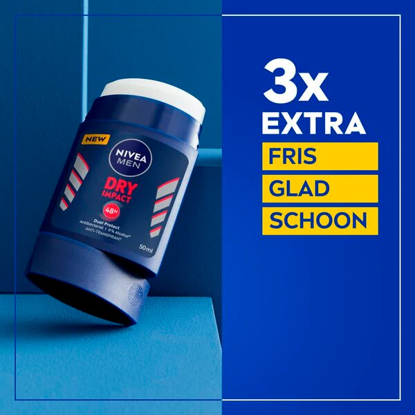 NIVEA Men Dry Impact antiperspirant tyčinka 50 ml