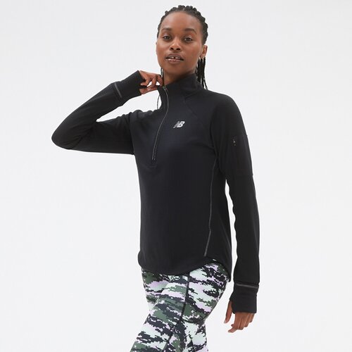 DAMEN T-SHIRT NB HEAT GRID HALF ZIP