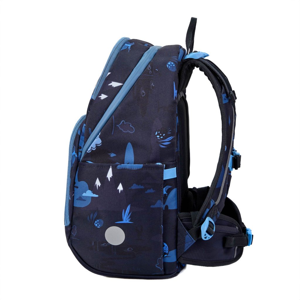 Frii of Norway Ergonomischer Schulrucksack Easy 22l Dinosaurier Dark Blue