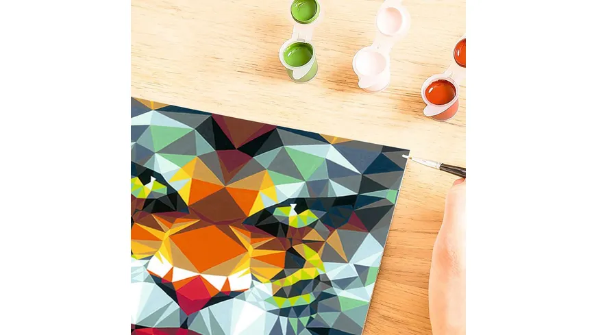 Ravensburger Beschäftigung - CreArt - Malen nach Zahlen 23514 – Polygon Tiger