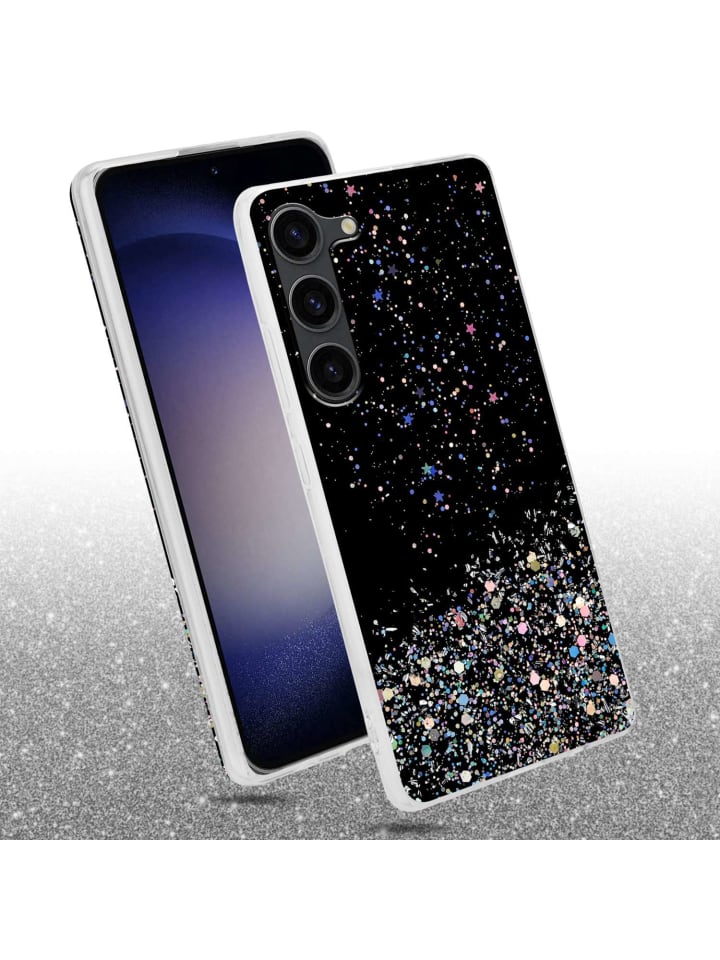 cadorabo Hülle für Samsung Galaxy S23 Glitter in Schwarz mit Glitter günstig kaufen onesize