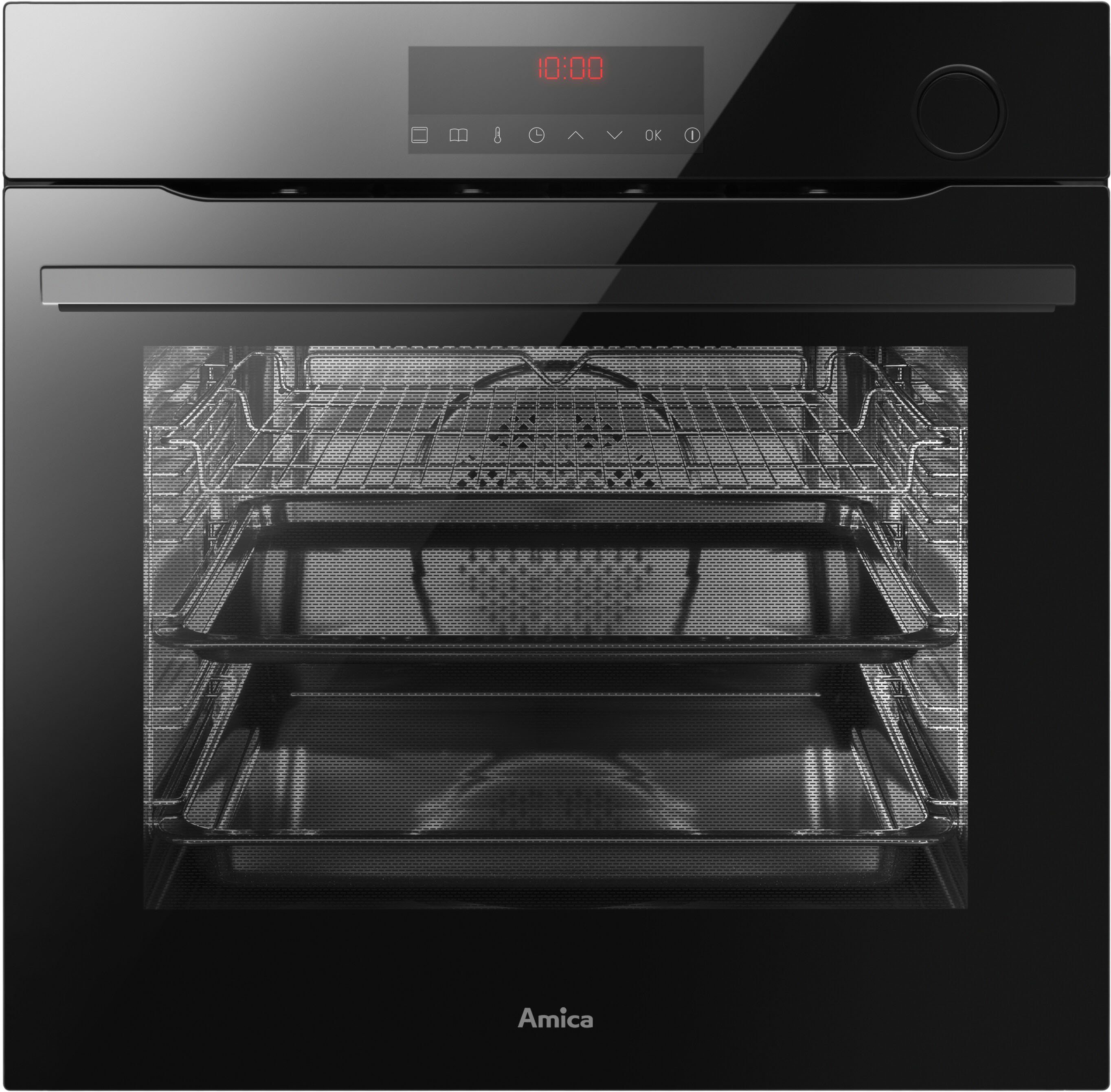 Amica Dampfbackofen EBSX 949 610 S, mit Teleskopauszug nachrüstbar, Steam Clean