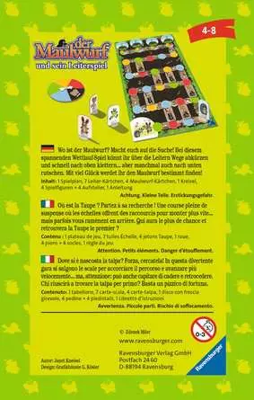 Der Maulwurf und sein Leiterspiel - Reisespiel ab 4 Jahren