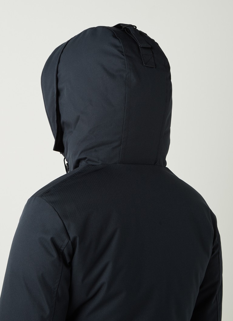 Airforce Quilted Parka with Hooded Fishbone Design
