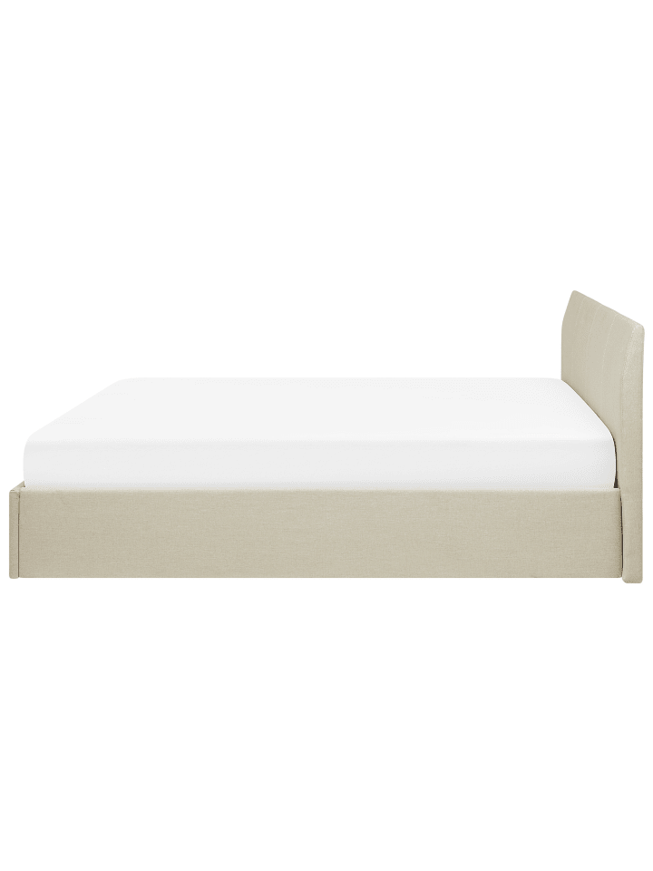 Beliani Doppelbett ORBEY in Beige - (W) 197 x (H) 88 x (L) 212 cm günstig kaufen onesize