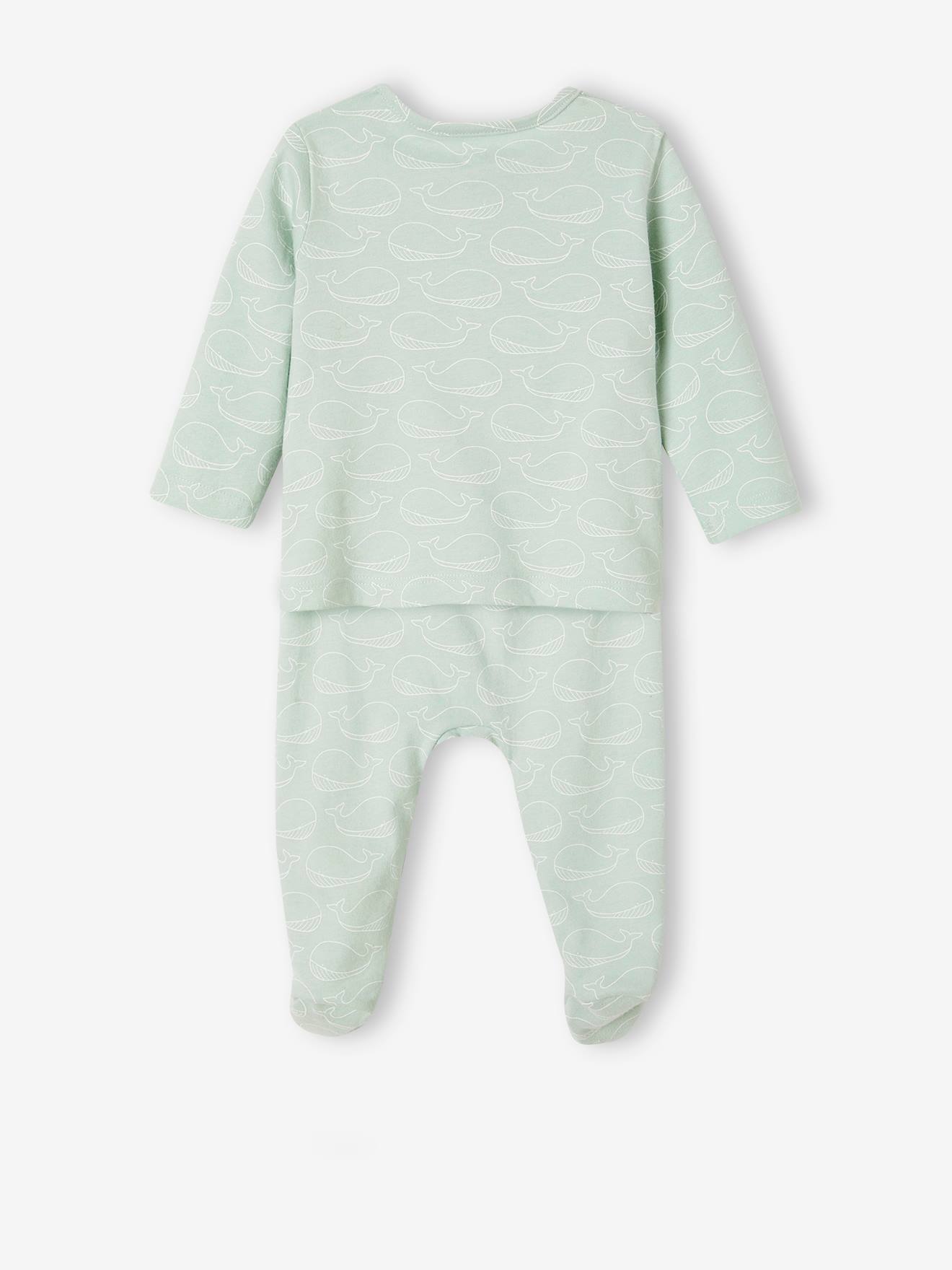 Vertbaudet 2er-Pack Baby Schlafanzüge Oeko-Tex - himmelblau