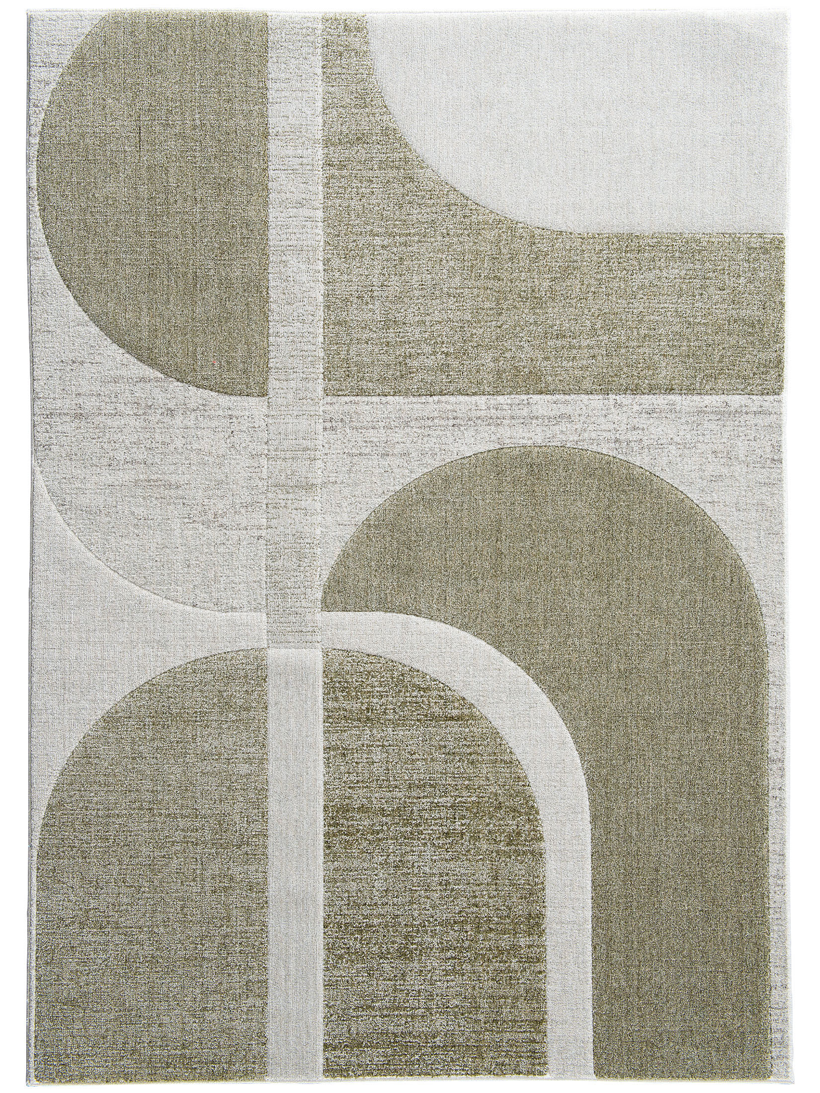Rockledge Moderner Teppich, Grün-Grau