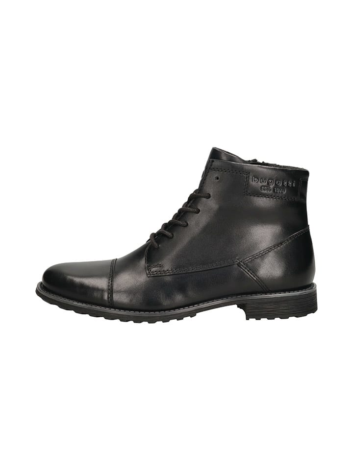 Bugatti Leder-Boots in Schwarz günstig kaufen