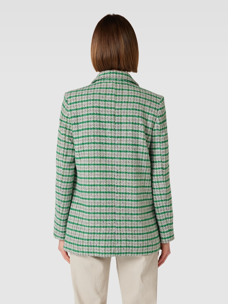 Blazer mit Allover-Muster in bottle