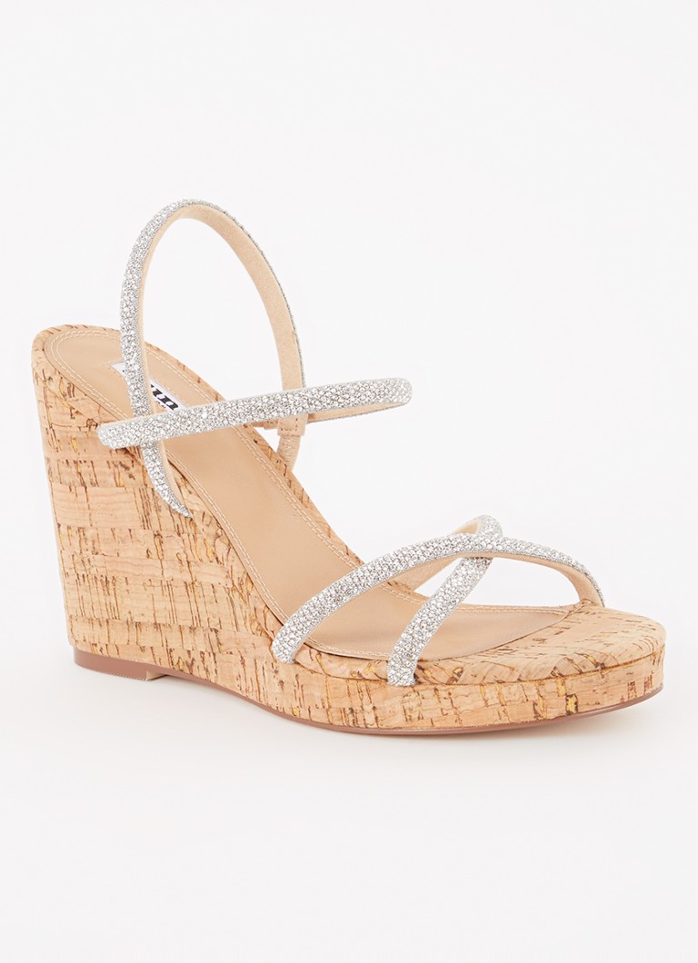 Dune London Kali sandals with rhinestones