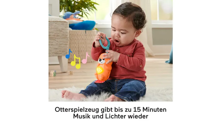 Fisher-Price Spieldecke mit Spielbogen (Licht & Musik), Krabbeldecke ab 0 M.
