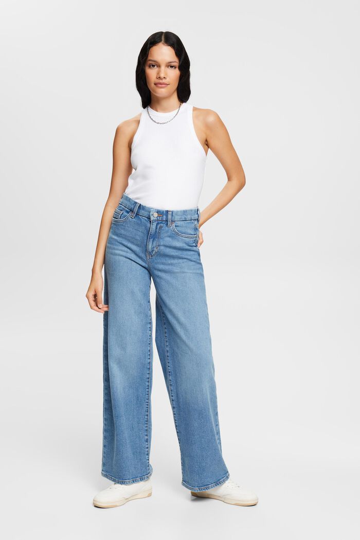 Jeans mit weitem Bein
