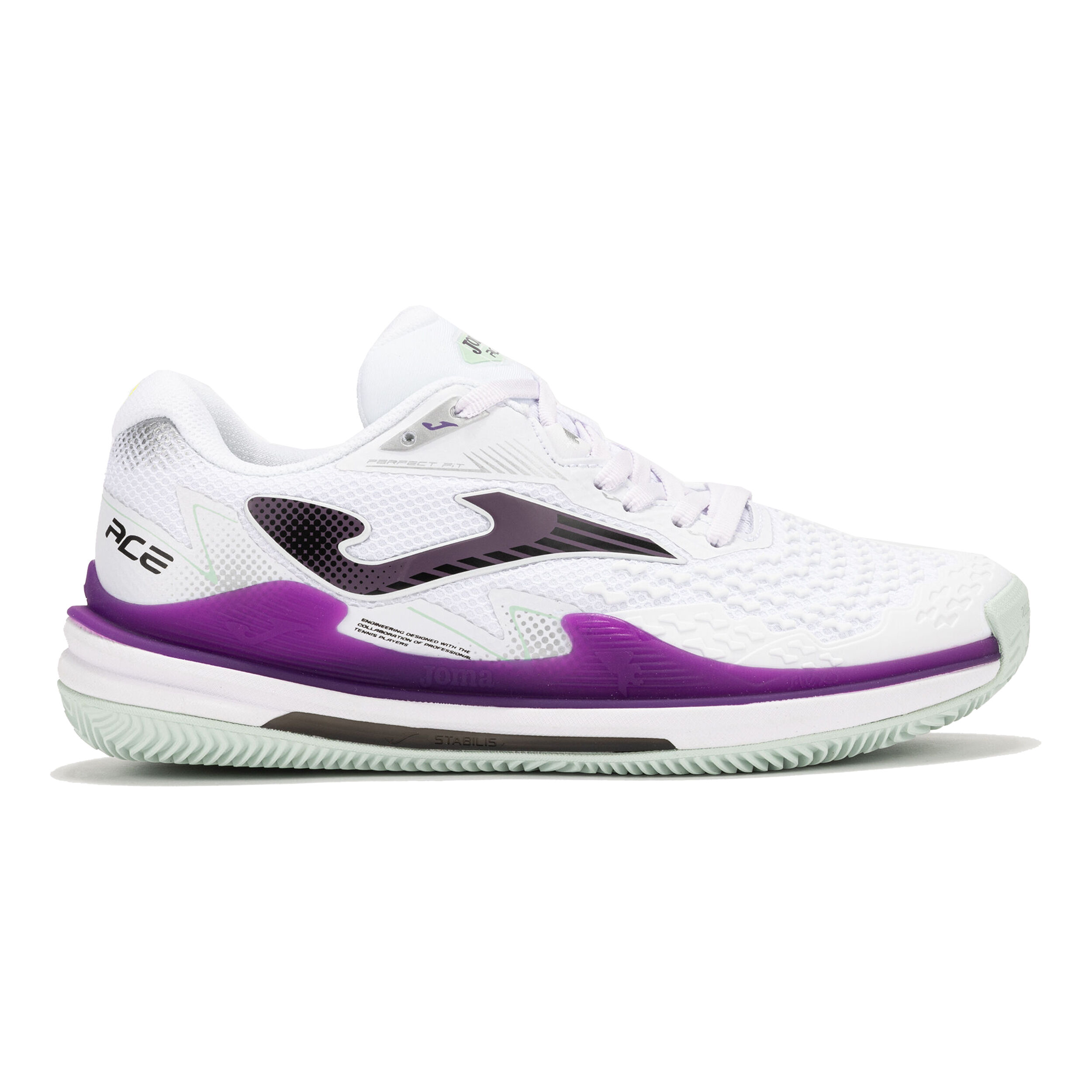 Ace Allcourtschuh Damen - Weiß, Lila