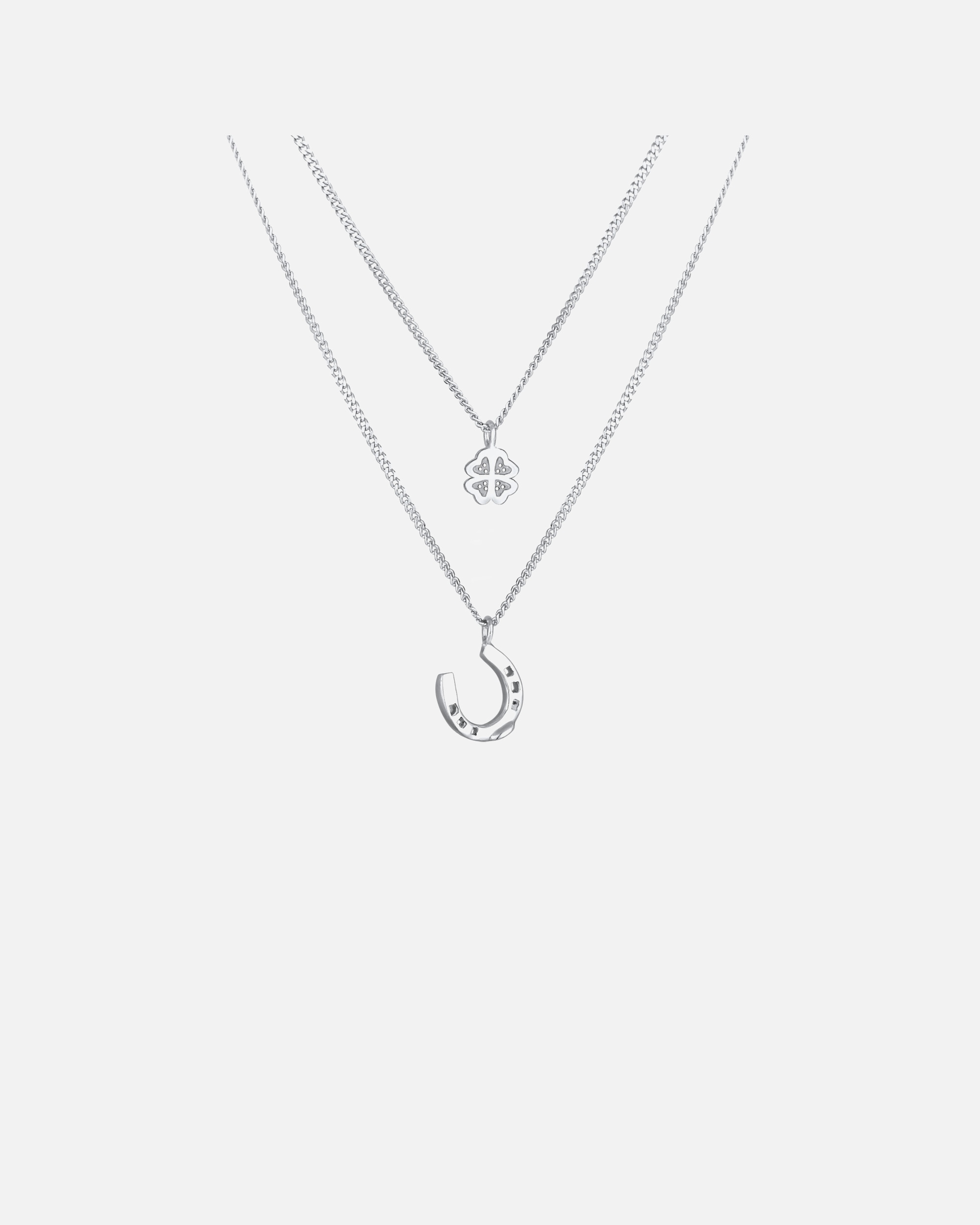 Nenalina pasagos formos dobilo pakabukas moterims, laimingas talismanas iš 925 sterlingo sidabro
