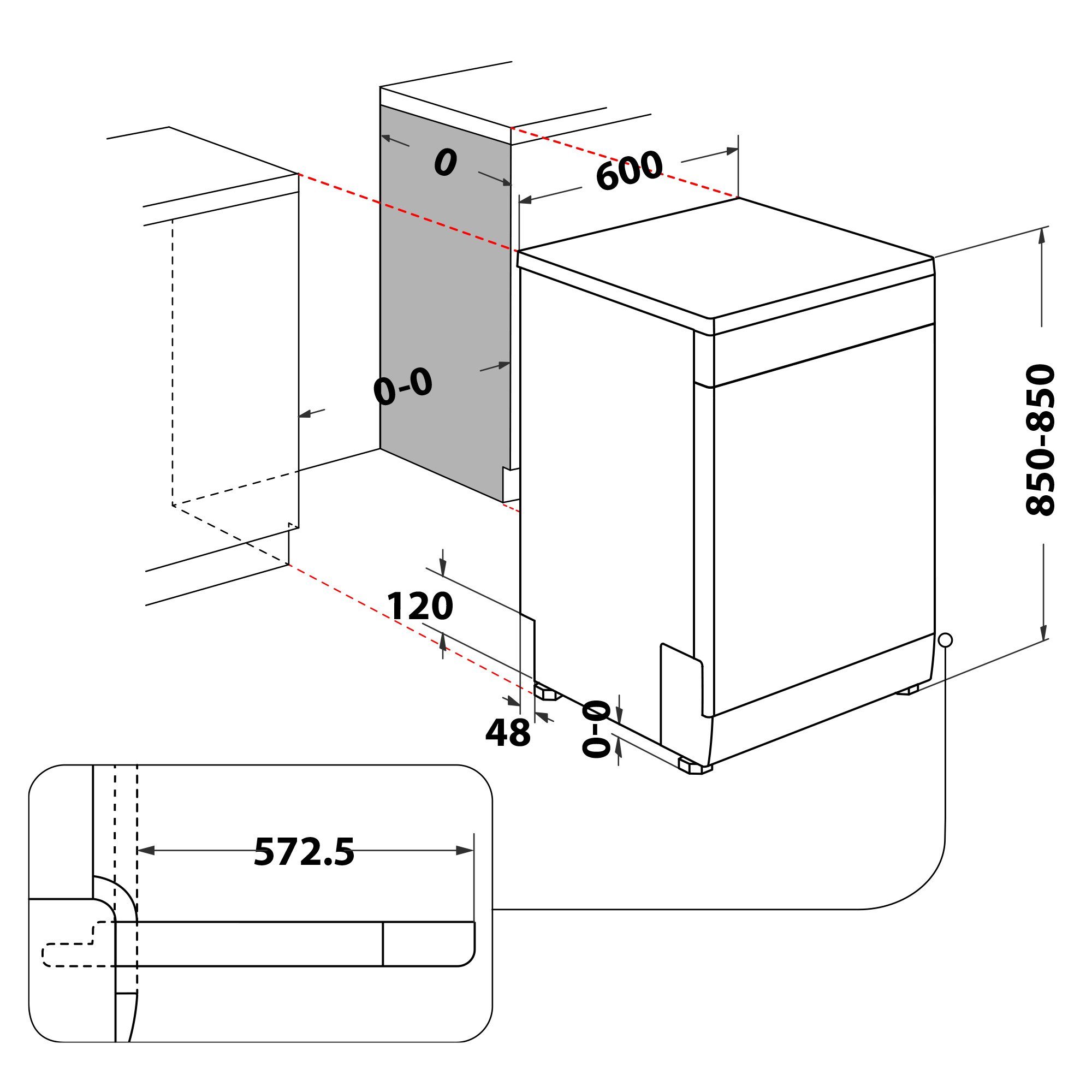 BAUKNECHT Standgeschirrspüler weiss, BFC 3T333 PF, 9,5 l, 14 Maßgedecke, ActiveDry, PowerClean, Vollwasserschutz, Schnelles Spülen & Trocknen