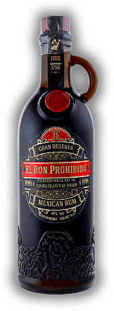 Ron Prohibido Gran Reserva Solera 15 Ron Prohibido Gran Reserva Solera 15 Ron Prohibido - der verbotene Rum aus Mexiko - aromatisch und komplex. 0,7	 Liter - Vol 40%