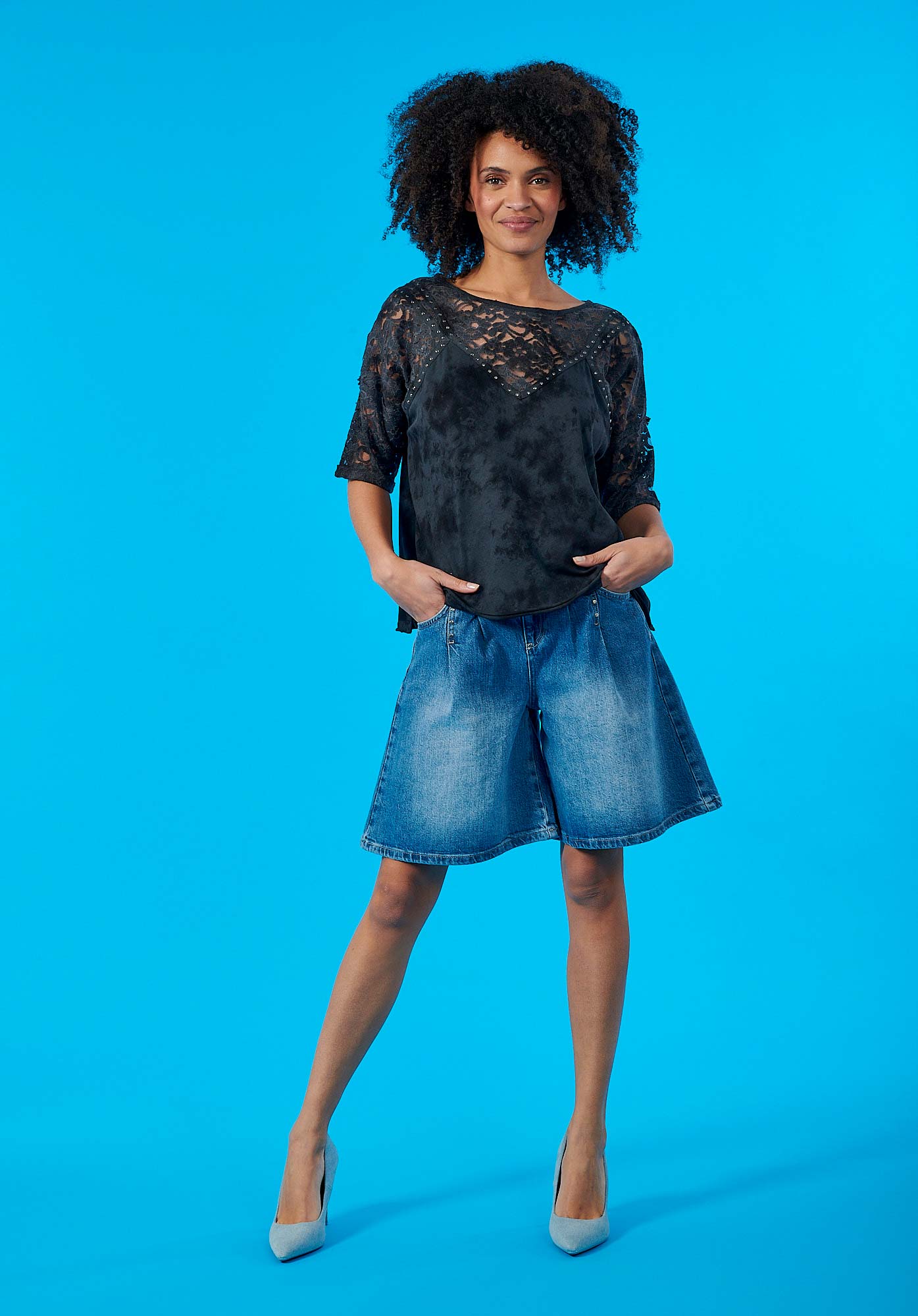 FADOL  T-shirt noir femme