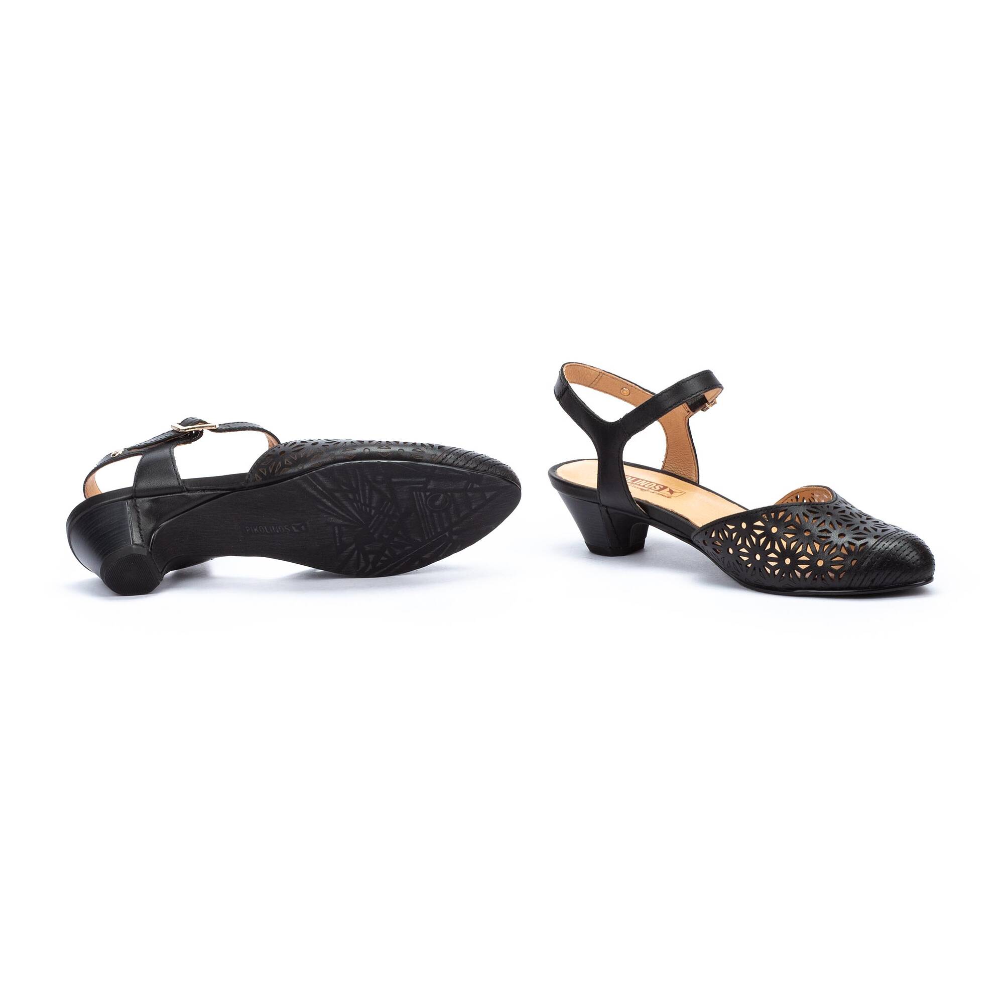 Damskie buty bez pleców - CZARNE