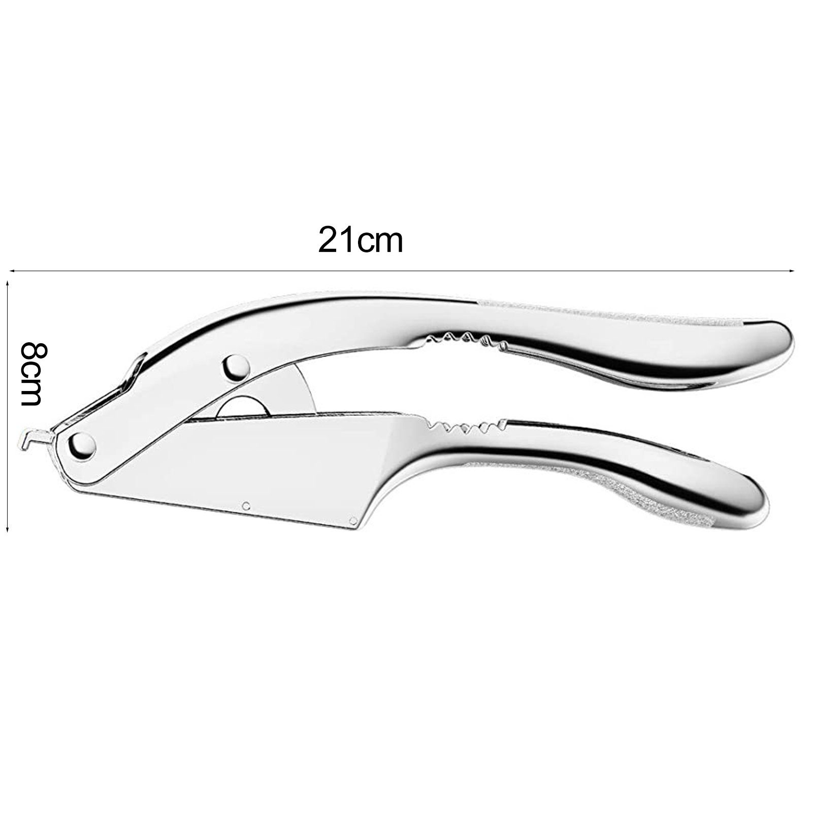 Rutaqian Knoblauchschneider Knoblauchpresse 2 in 1 Knoblauchschneider aus Aluminiumlegierung, Multifunktionale Knoblauchpresse leicht zu reinigende Küchenhilfe