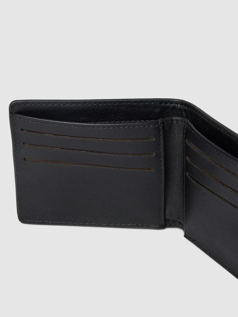 Portemonnaie mit Kartenfächern in schwarz