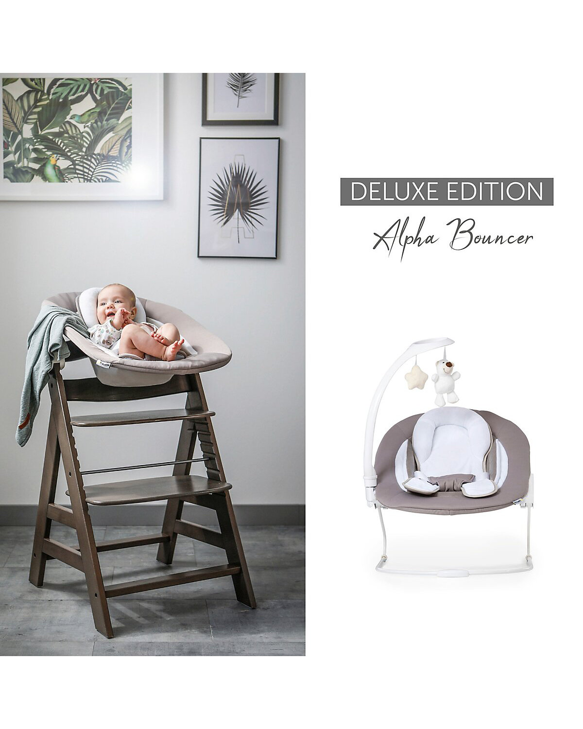 Babywippe Alpha Bouncer 2in1 Deluxe