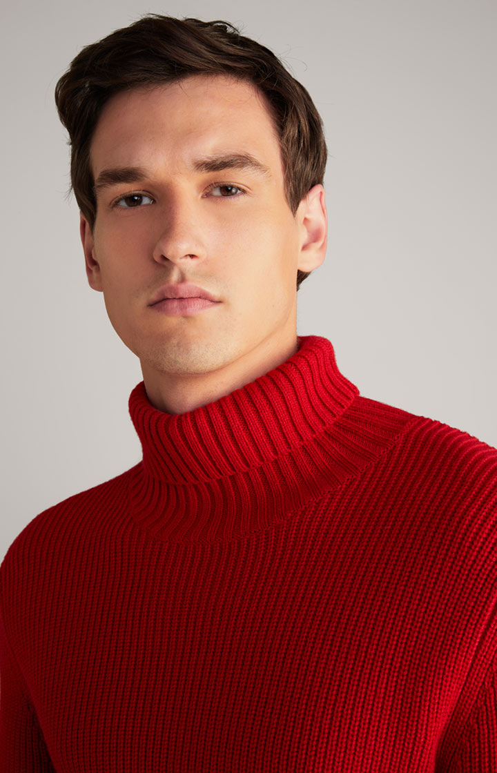 Rollkragenpullover Orlin in Rot