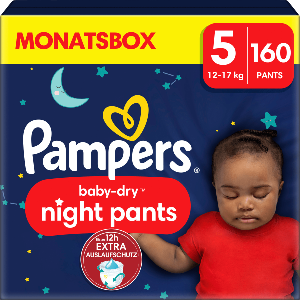 Baby Pants night Baby Pants Gr. 5 (12-17 kg), Monatsbox, 160 St