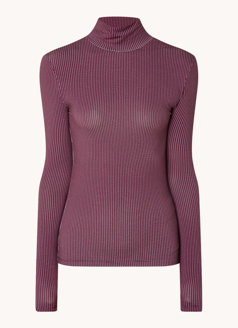 Top a collo alto stampato Thilo di Claudie Pierlot