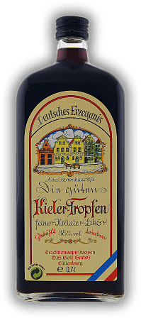 Kieler-Tropfen feiner Kräuterlikör Kieler-Tropfen feiner Kräuterlikör  0,7	 Liter - Vol 38%