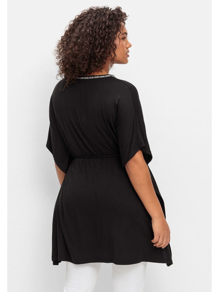sheego Shirttunika in schwarz günstig kaufen