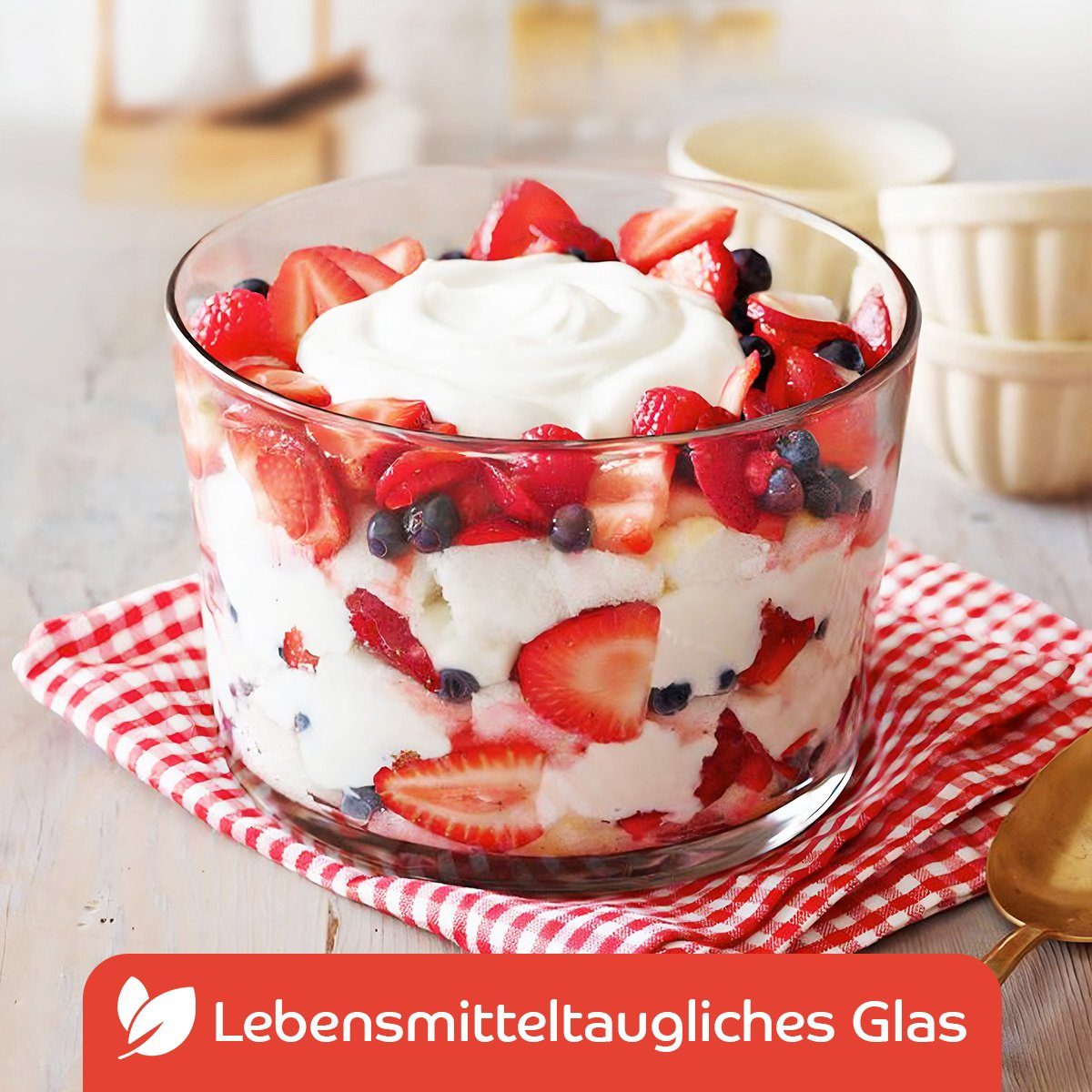 Konzept 11 Dessertschale Dessertgläser Set 150ml Transparent Rund Eisschalen für Tiramisu, (Set, 6-tlg)