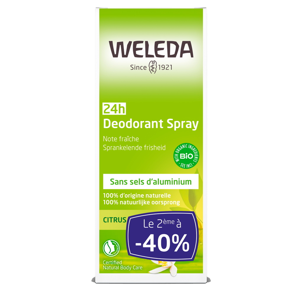 WELEDA Duo Déodorant au Citrus - 2x100 ml Hygiène