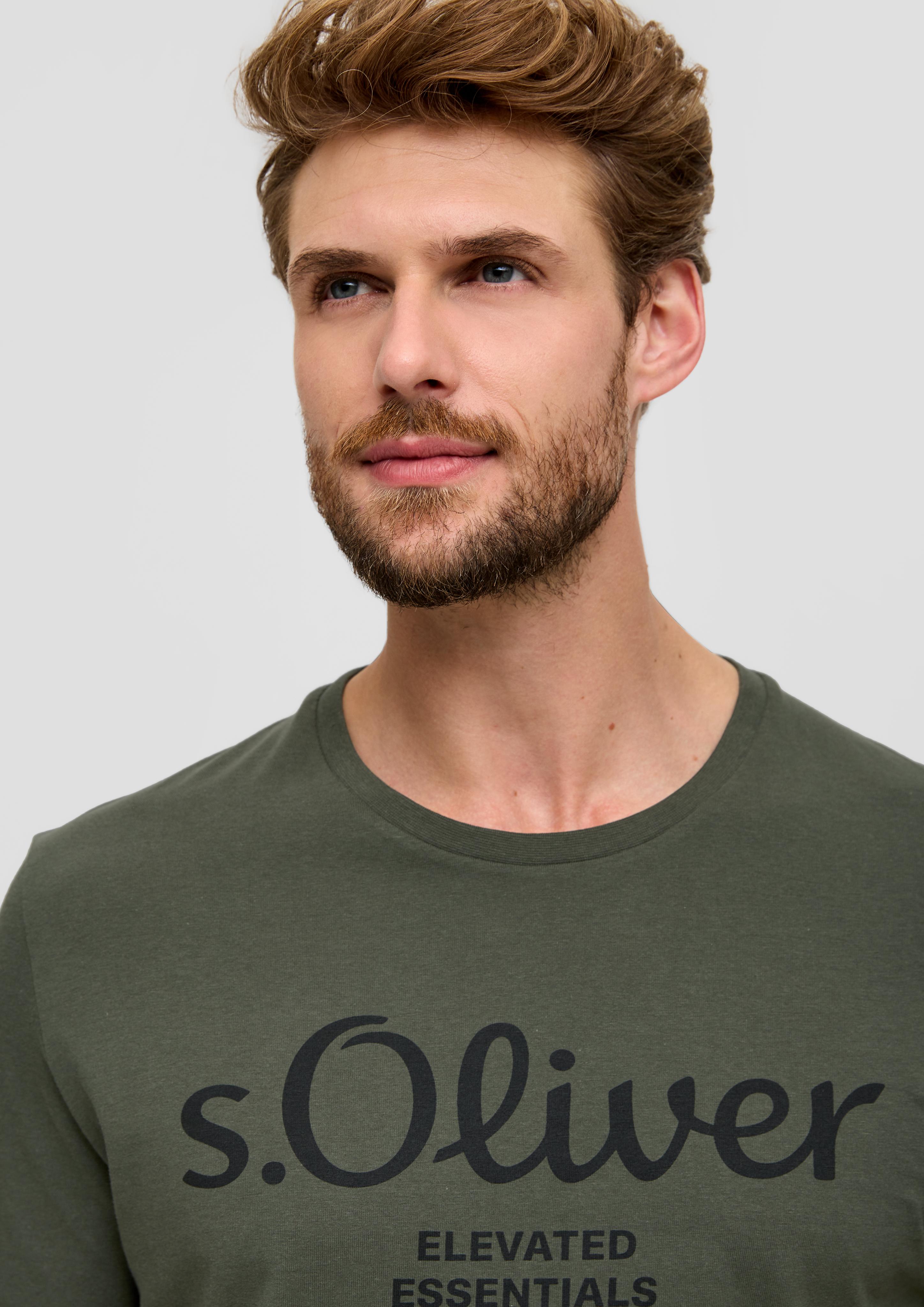 T-Shirt mit Label-Print  2139909-79D1