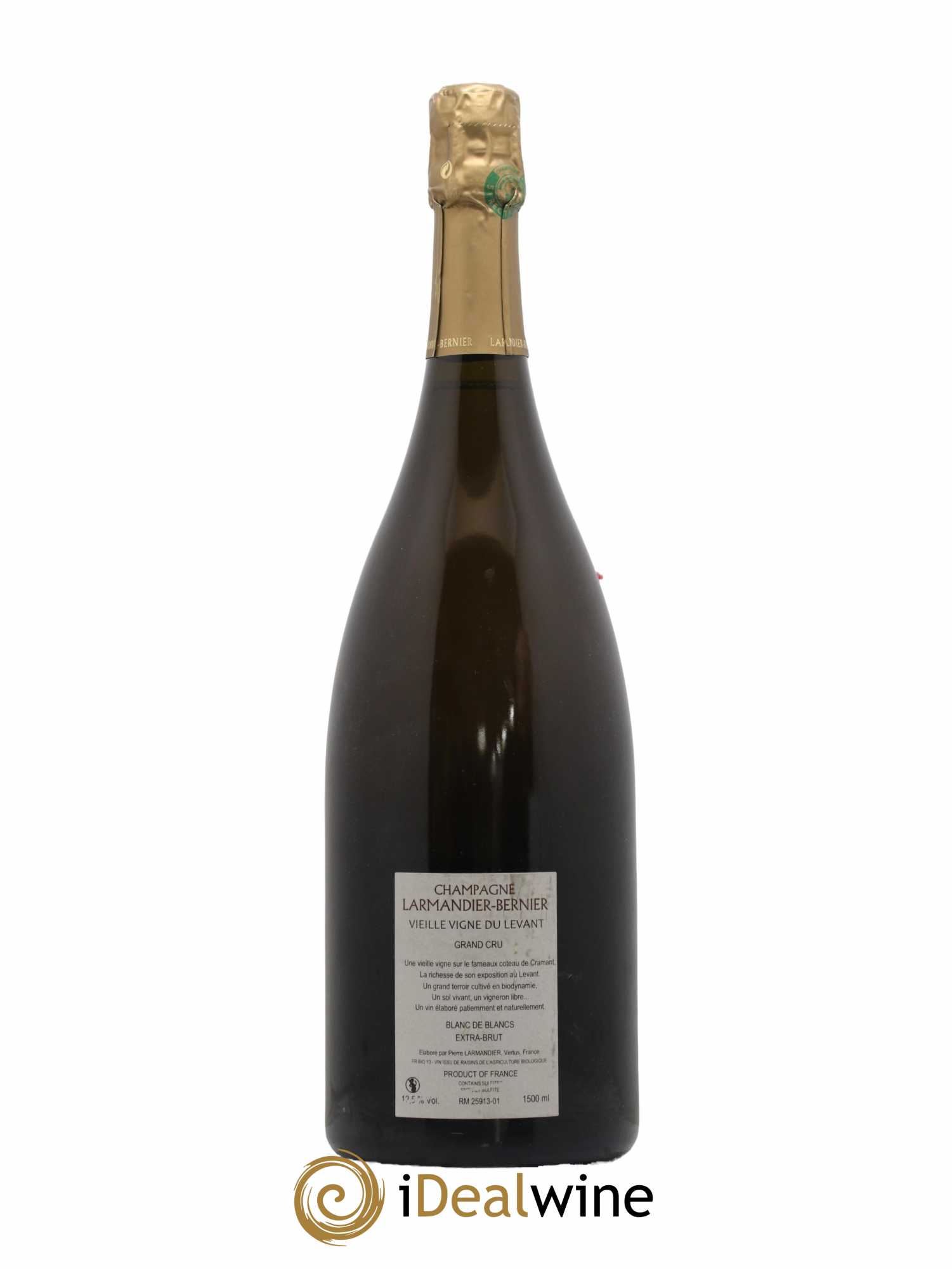 Vieille Vigne du Levant Blanc de Blancs Larmandier-Bernier  2009 - Lot de 1 Magnum