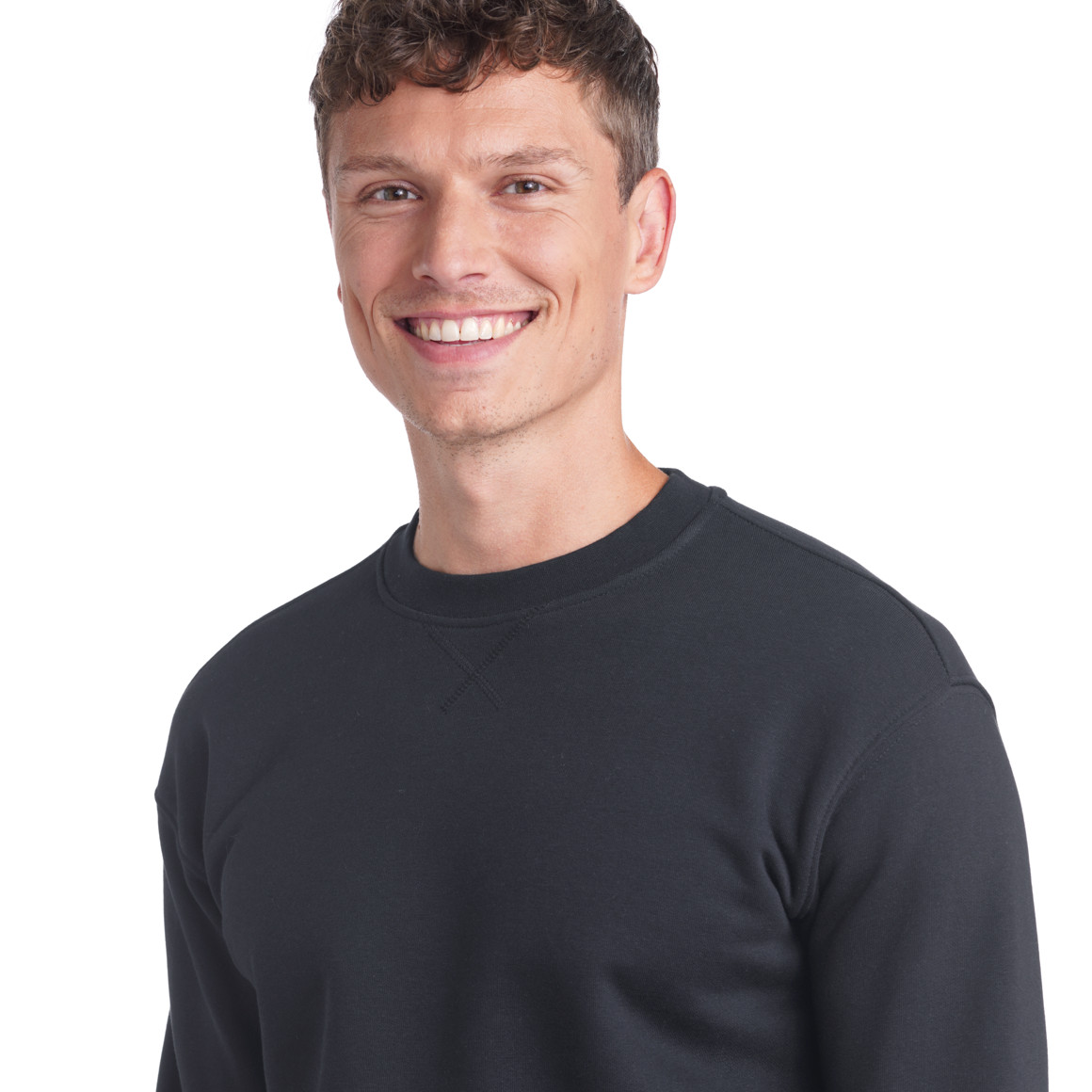 Herren Sweatshirt mit Rundhalsausschnitt