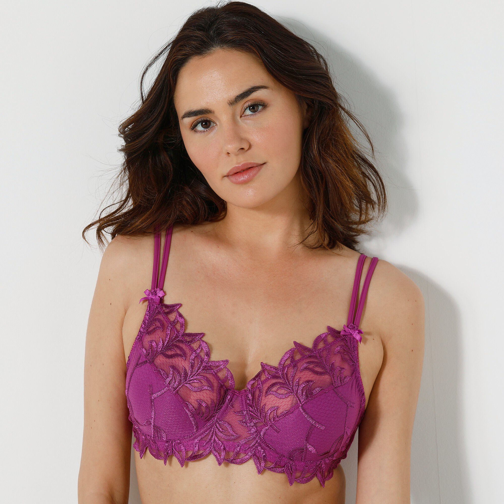 Soutien-gorge tulle tattoo tulle brodé avec armatures