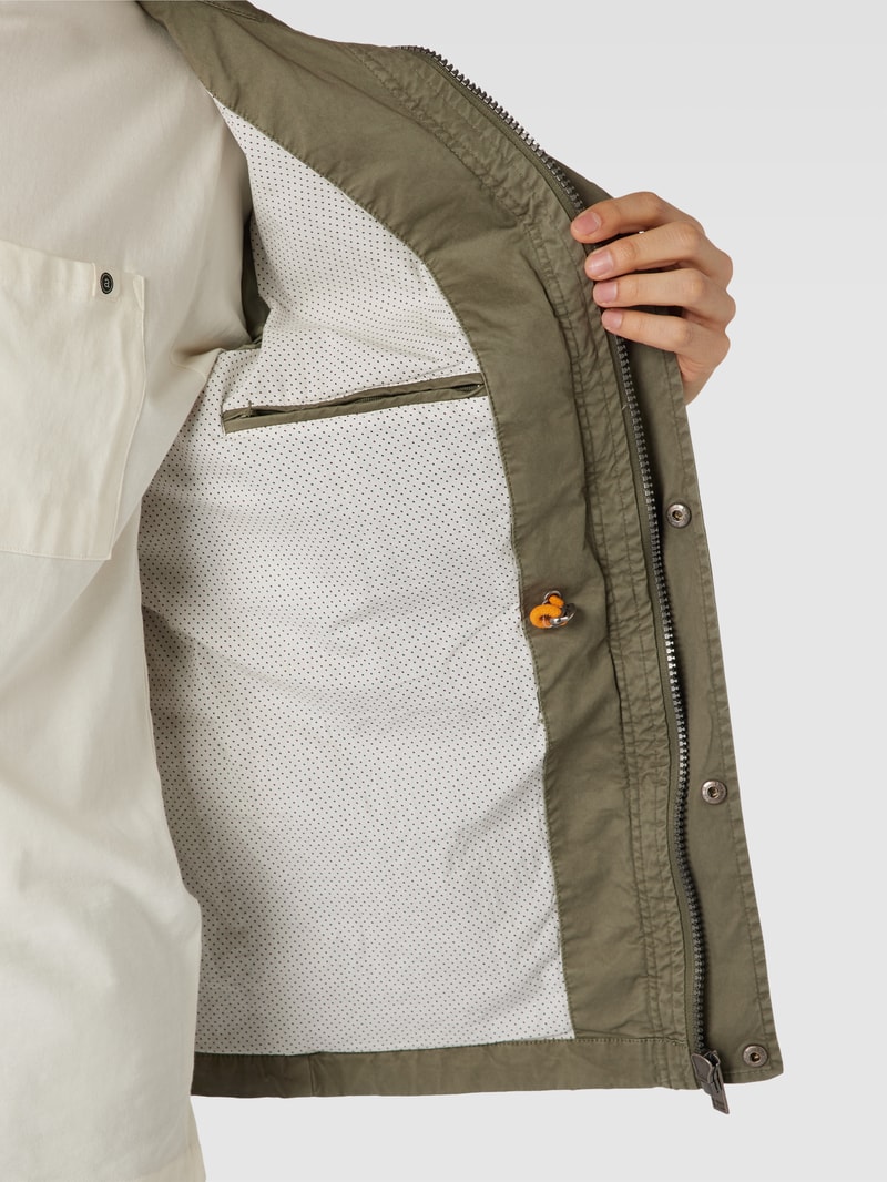 Jacke mit Stehkragen Modell 'TAWNY' in olivgrün