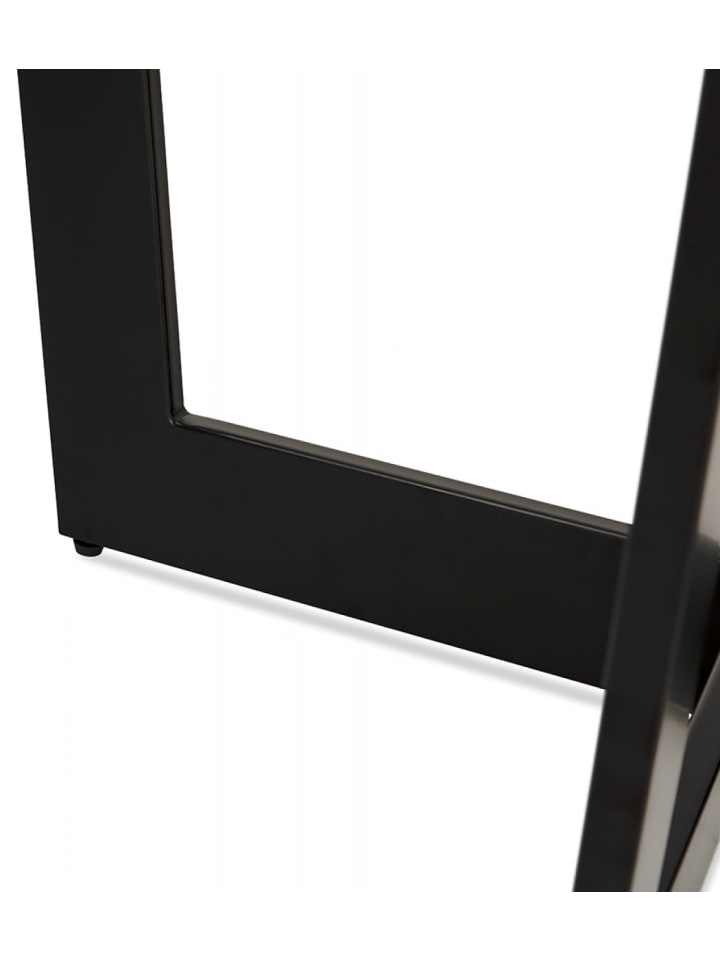 KADIMA DESIGN Runder Esstisch aus Eschenholz mit Metallbeinen | Modern in Schwarz günstig kaufen