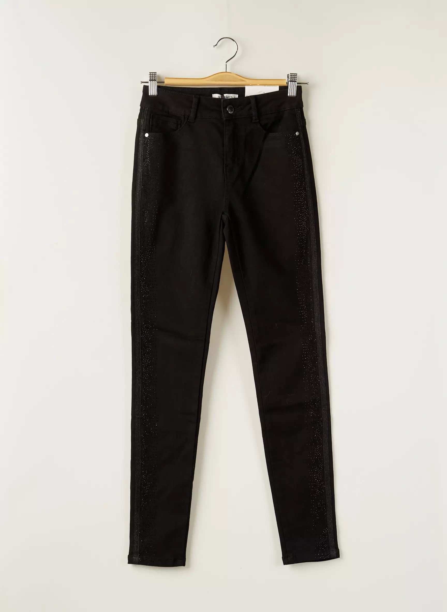 Morgan Pantalons Slim Femme couleur noir