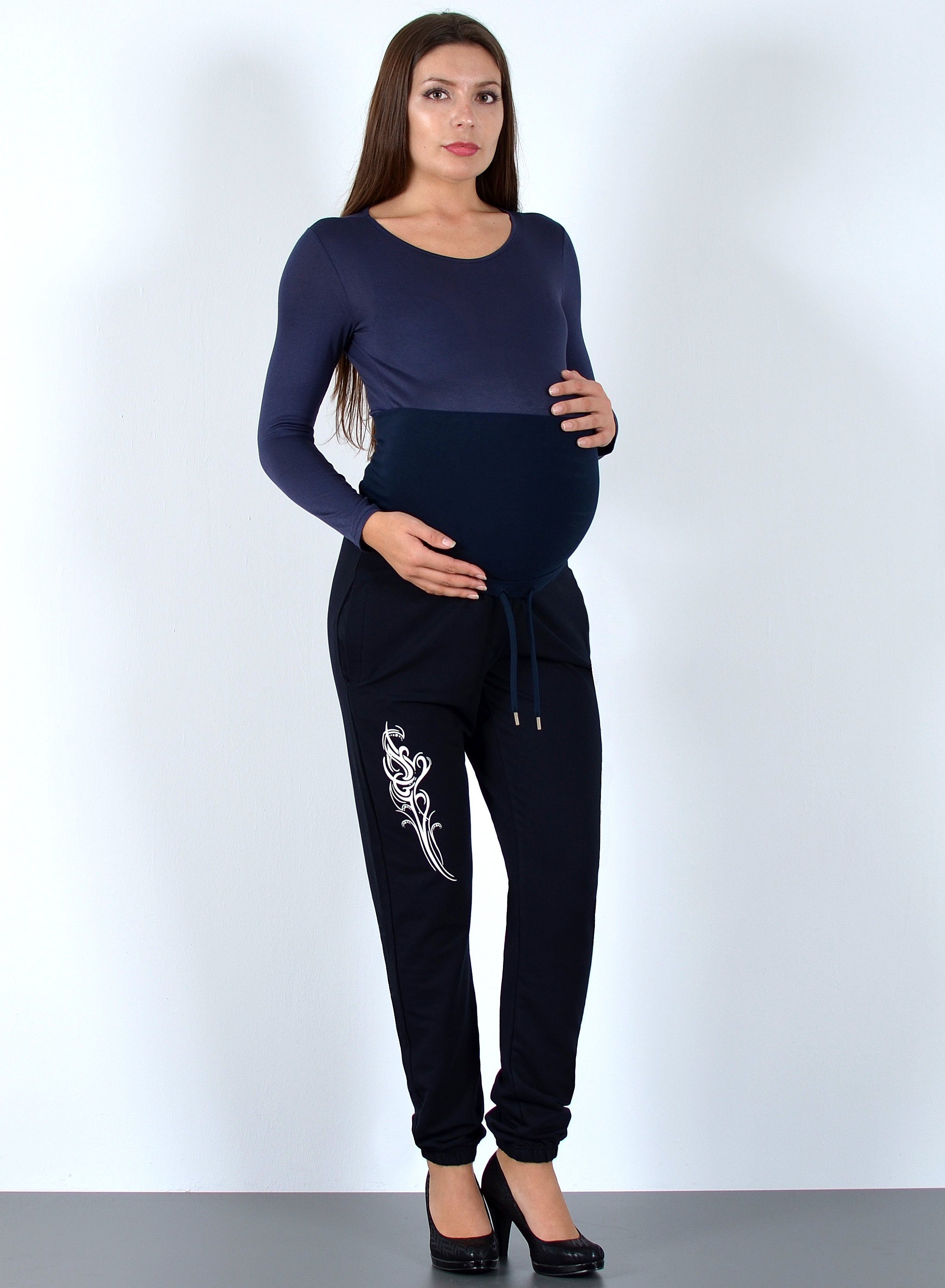 ESRA Stretch-Umstandshose J480-Umstand Damen Schwangerschaftshose Umstandshose Stretch, Sporthose für Schwangerschaft Umstandsmode Hose Damen, Damen Schwangerschaftshose mit elastischem Bund Stretch Hose, Schwangerschafts-Hose mit hoher Leibhöhe Stre
