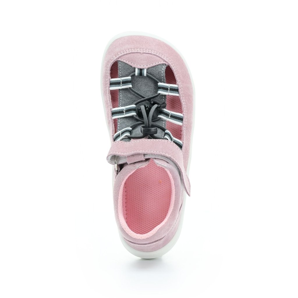 Baby Bare Febo Summer Grey / Pink Barfußsandalen