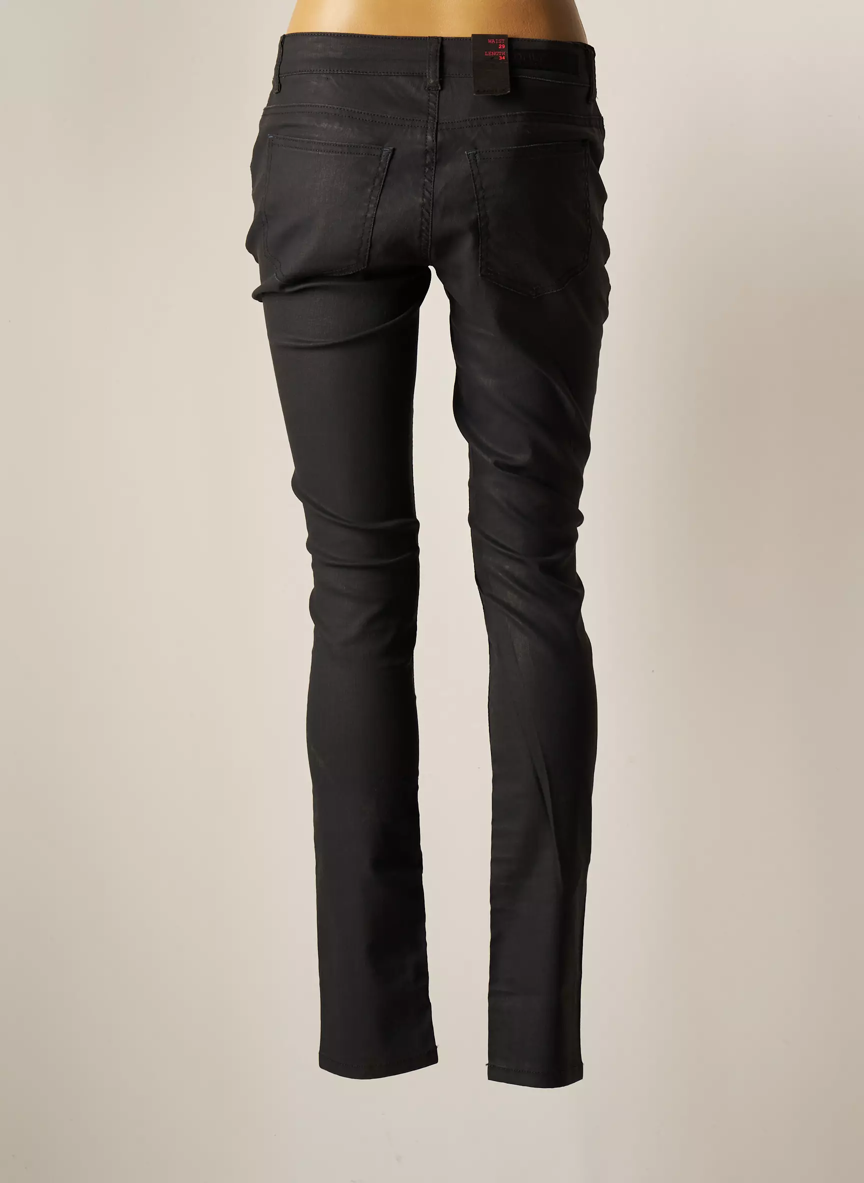 Only Pantalons Slim Femme couleur gris