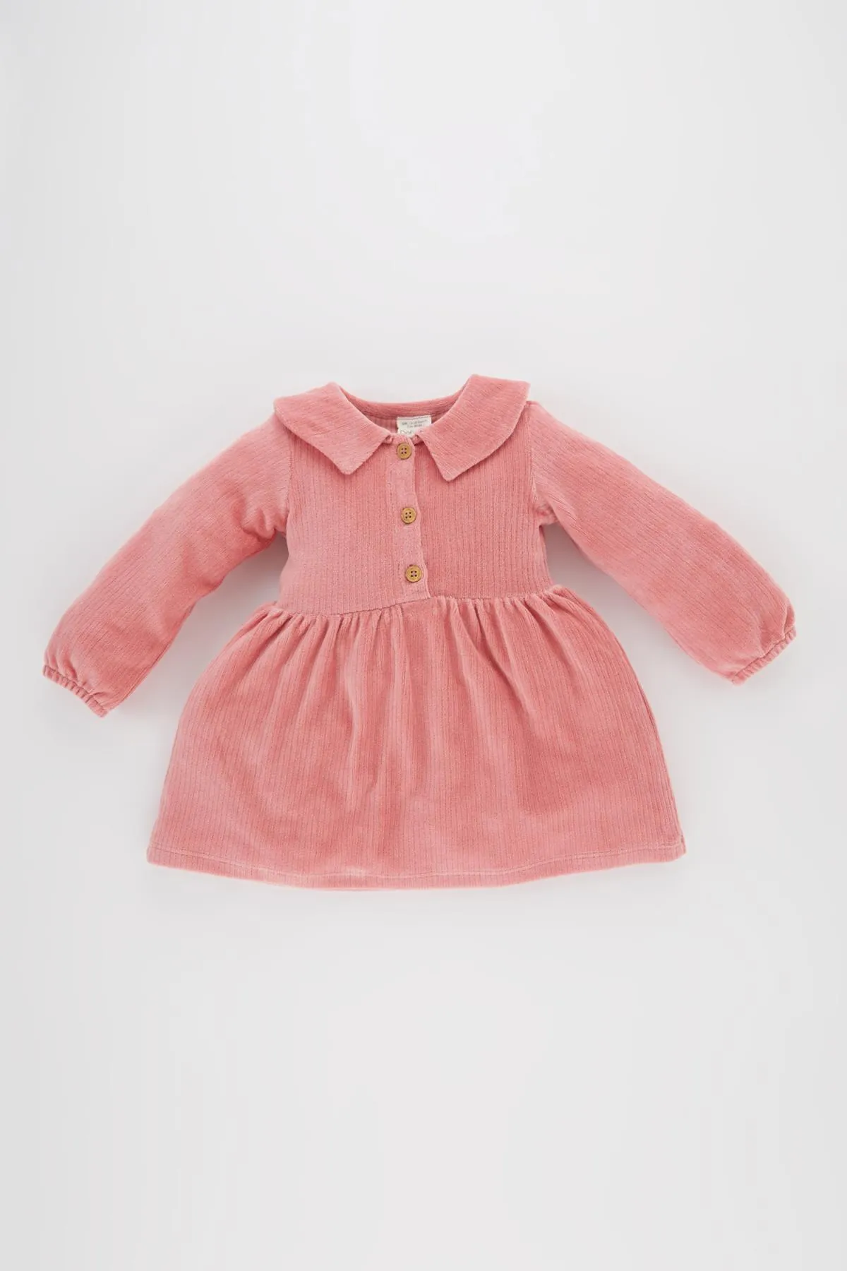 DeFacto  Langärmliges Samtkleid für Mädchen