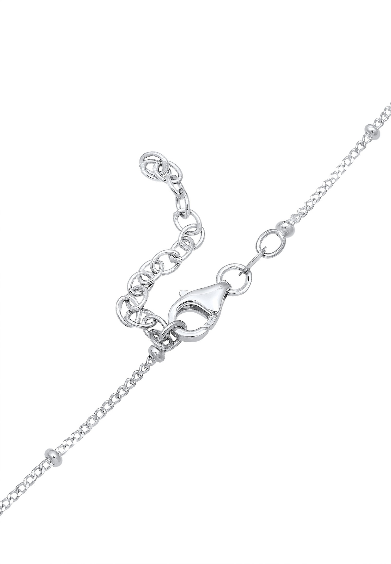 Elli Halskette Basic Choker Kugelkette Kreuz Glaube 925 Silber