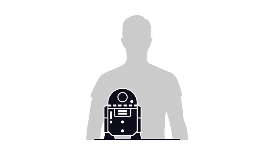Spin Master - 4D Build - Star Wars R2-D2 - detailreicher 3D-Modellbausatz aus hochwertigem Karton, 201 Teile