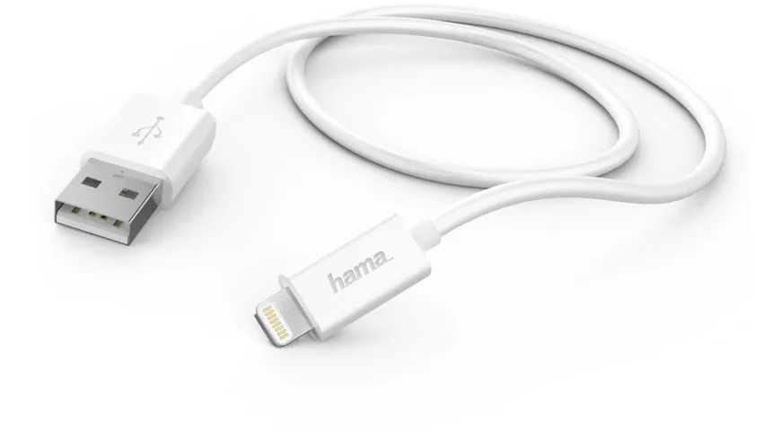 Hama Lade-/Datenkabel, Lightning, 1 m, Weiß