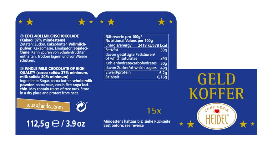 HEIDEL Großer Euro-Koffer 112.5 g