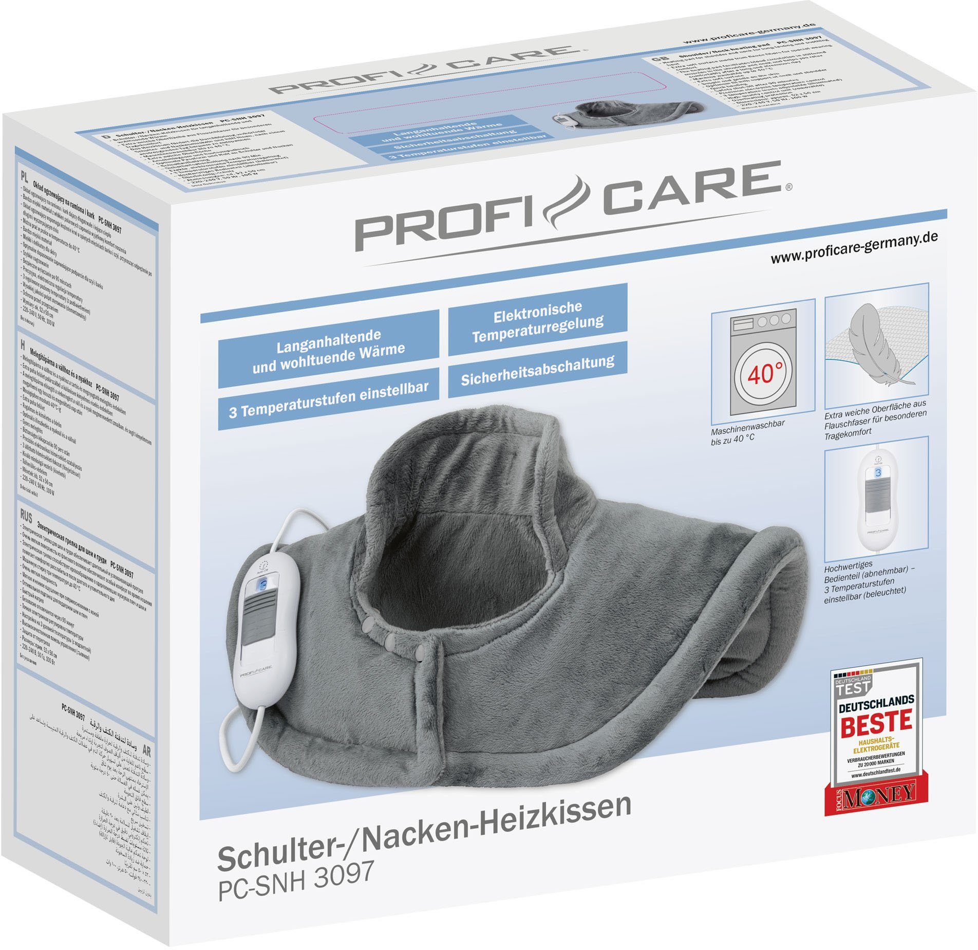 ProfiCare Heizkissen PC-SNH 3097, 2-tlg., hilft Verspannungen von Schulter, Nacken und Rücken zu lösen