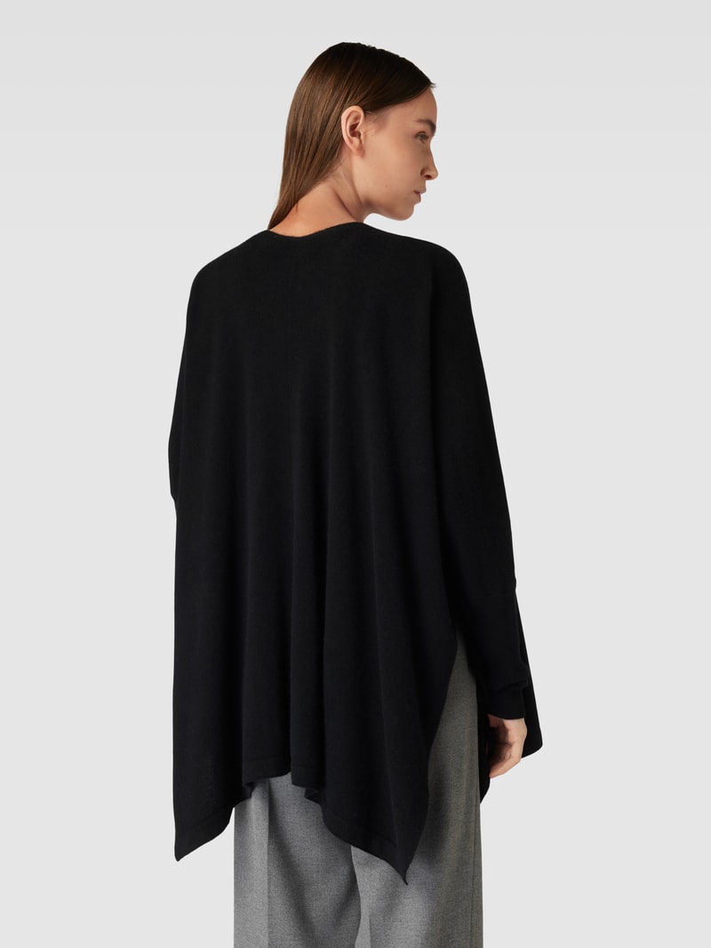 Cardigan mit gerippten Abschlüssen in black